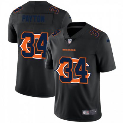 Chicago Chicago Bears #34 Walter Payton Men's Nike Team Logo Dual Overlap Limited NFL Jersey Black