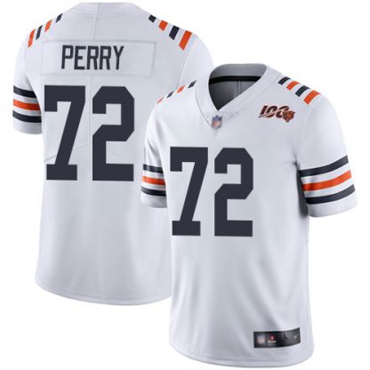 Nike Chicago Bears #72 William Perry White Alternate Men's Stitched NFL Vapor Untouchable Limited 100th Season Jersey