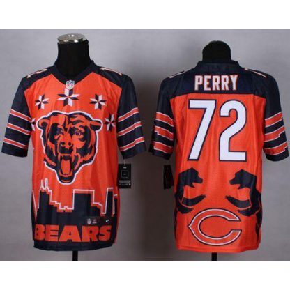 Nike Chicago Bears #72 William Perry Orange Men's Stitched NFL Elite Noble Fashion Jersey