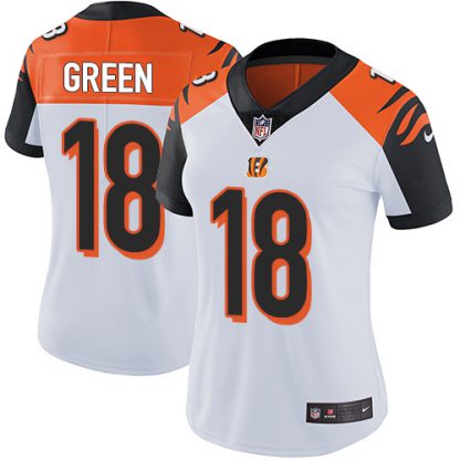 Nike Cincinnati Bengals #18 A.J. Green White Women's Stitched NFL Vapor Untouchable Limited Jersey