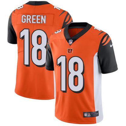 Nike Cincinnati Bengals #18 A.J. Green Orange Alternate Youth Stitched NFL Vapor Untouchable Limited Jersey