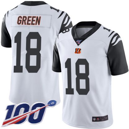 Nike Cincinnati Bengals #18 A.J. Green White Youth Stitched NFL Limited Rush 100th Season Jersey