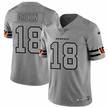 Cincinnati Cincinnati Bengals #18 A.J. Green Men's Nike Gray Gridiron II Vapor Untouchable Limited NFL Jersey