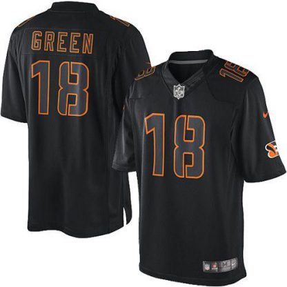 Nike Cincinnati Bengals #18 A.J. Green Black Men's Stitched NFL Impact Limited Jersey