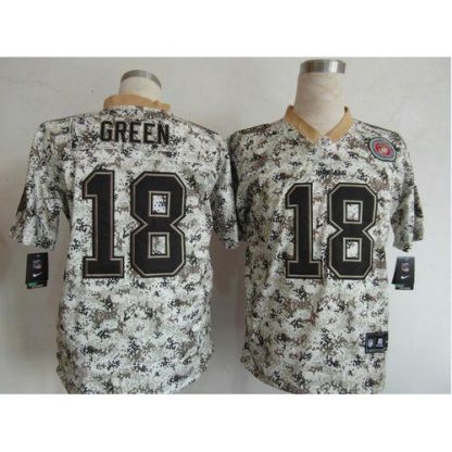 Nike Cincinnati Bengals #18 A.J. Green Camo Men's Stitched NFL Elite USMC Jersey