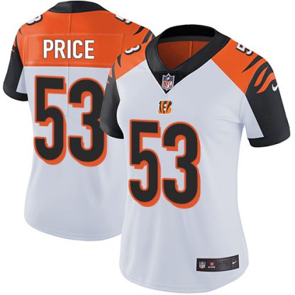Nike Cincinnati Bengals #53 Billy Price White Women's Stitched NFL Vapor Untouchable Limited Jersey