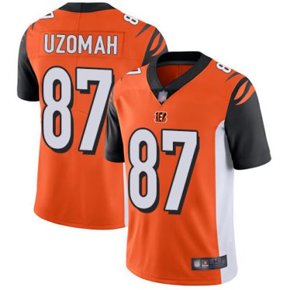 Nike Cincinnati Bengals #87 C.J. Uzomah Orange Alternate Men's Stitched NFL Vapor Untouchable Limited Jersey