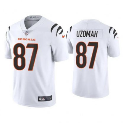 Nike Cincinnati Bengals #87 C.J. Uzomah White Men's Nike Vapor Limited Jersey