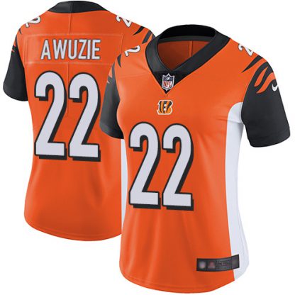 Nike Cincinnati Bengals #22 Chidobe Awuzie Orange Alternate Women's Stitched NFL Vapor Untouchable Limited Jersey
