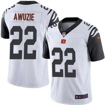 Nike Cincinnati Bengals #22 Chidobe Awuzie White Men's Stitched NFL Limited Rush Jersey