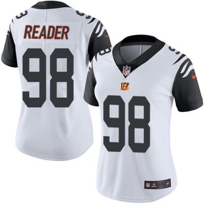 Nike Cincinnati Bengals #98 D.J. Reader White Women's Stitched NFL Limited Rush Jersey