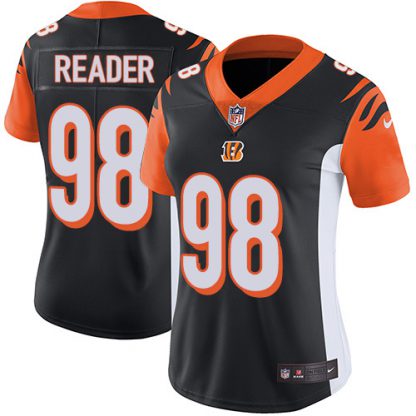 Nike Cincinnati Bengals #98 D.J. Reader Black Team Color Women's Stitched NFL Vapor Untouchable Limited Jersey