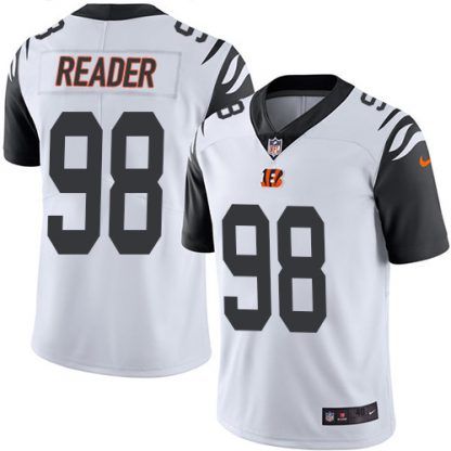 Nike Cincinnati Bengals #98 D.J. Reader White Men's Stitched NFL Limited Rush Jersey