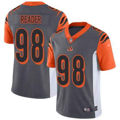 Nike Cincinnati Bengals #98 D.J. Reader Silver Men's Stitched NFL Limited Inverted Legend Jersey
