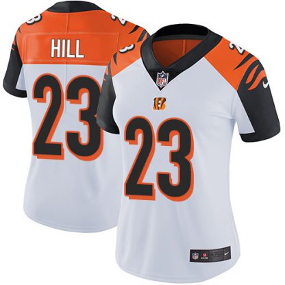 Nike Cincinnati Bengals #23 Daxton Hill White Women's Stitched NFL Vapor Untouchable Limited Jersey