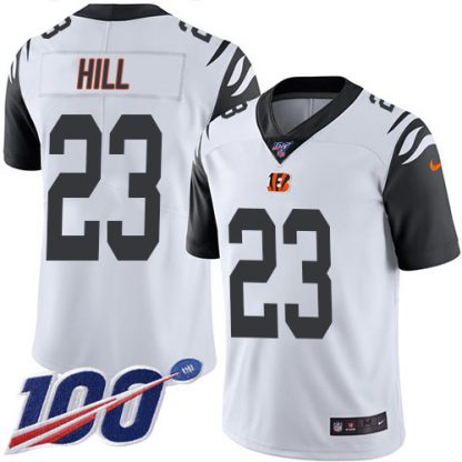 Nike Cincinnati Bengals #23 Daxton Hill White Youth Stitched NFL Limited Rush 100th Season Jersey
