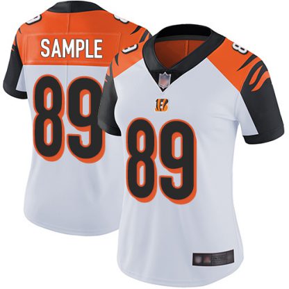 Nike Cincinnati Bengals #89 Drew Sample White Women's Stitched NFL Vapor Untouchable Limited Jersey
