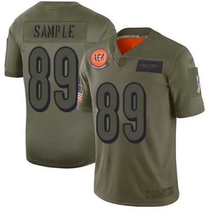 Nike Cincinnati Bengals #89 Drew Sample Camo Youth Stitched NFL Limited 2019 Salute to Service Jersey
