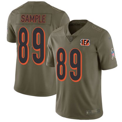 Nike Cincinnati Bengals #89 Drew Sample Olive Youth Stitched NFL Limited 2017 Salute To Service Jersey