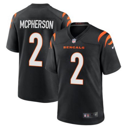 Cincinnati Cincinnati Bengals #2 Evan McPherson Black Nike Alternate Game Jersey