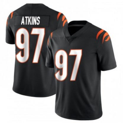 Nike Cincinnati Bengals #97 Geno Atkins Black Nike Vapor Limited Jersey