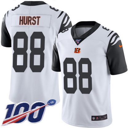 Nike Cincinnati Bengals #88 Hayden Hurst White Youth Stitched NFL Limited Rush 100th Season Jersey