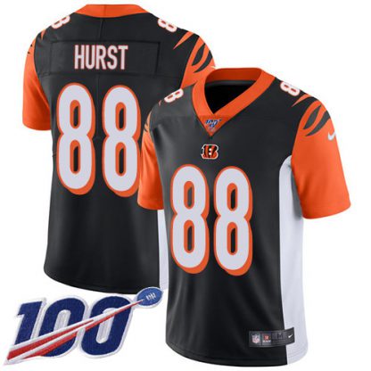 Nike Cincinnati Bengals #88 Hayden Hurst Black Team Color Men's Stitched NFL 100th Season Vapor Untouchable Limited Jersey