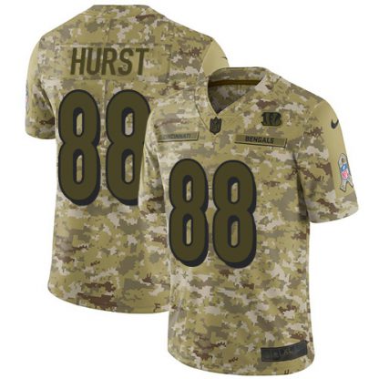 Nike Cincinnati Bengals #88 Hayden Hurst Camo Men's Stitched NFL Limited 2018 Salute To Service Jersey