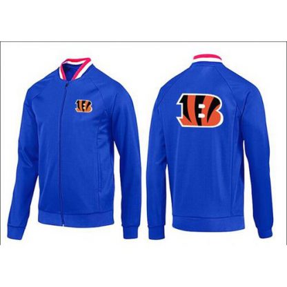 NFL Cincinnati Cincinnati Bengals Team Logo Jacket Blue_1