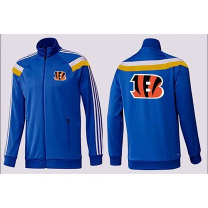 NFL Cincinnati Cincinnati Bengals Team Logo Jacket Blue_2