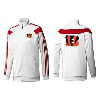 NFL Cincinnati Cincinnati Bengals Team Logo Jacket White_1