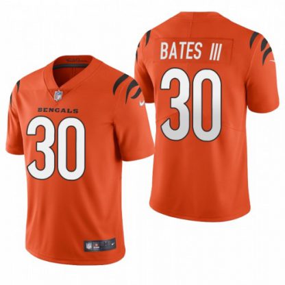Nike Cincinnati Bengals #30 Jessie Bates Orange Men's Nike Alternate Vapor Limited Jersey