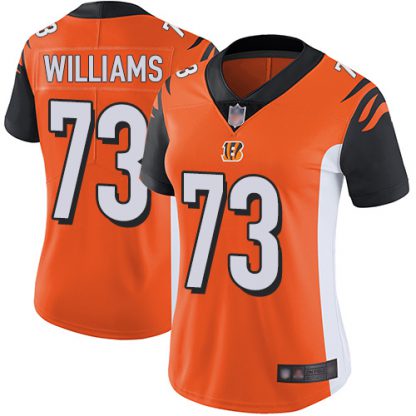 Nike Cincinnati Bengals #73 Jonah Williams Orange Alternate Women's Stitched NFL Vapor Untouchable Limited Jersey