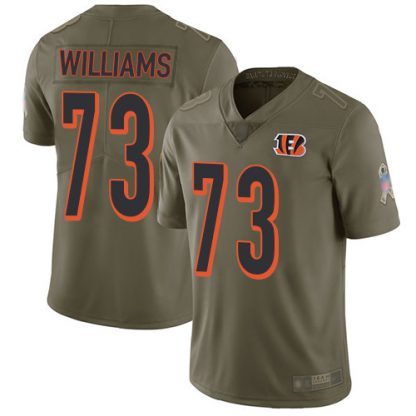 Nike Cincinnati Bengals #73 Jonah Williams Olive Men's Stitched NFL Limited 2017 Salute To Service Jersey