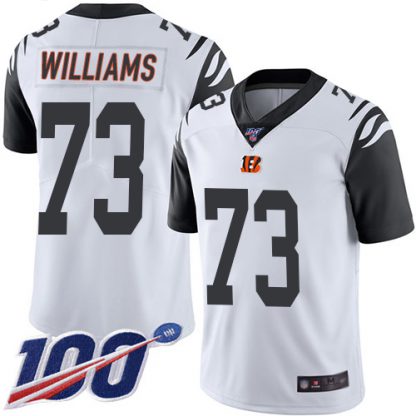 Nike Cincinnati Bengals #73 Jonah Williams White Men's Stitched NFL Limited Rush 100th Season Jersey