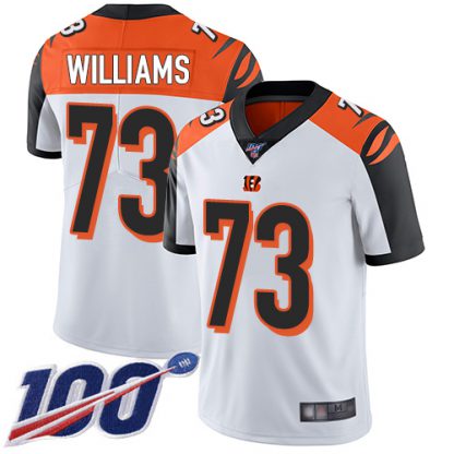 Nike Cincinnati Bengals #73 Jonah Williams White Men's Stitched NFL 100th Season Vapor Limited Jersey