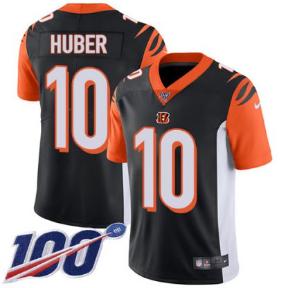Nike Cincinnati Bengals #10 Kevin Huber Black Team Color Youth Stitched NFL 100th Season Vapor Limited Jersey
