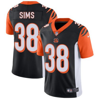 Nike Cincinnati Bengals #38 LeShaun Sims Black Team Color Men's Stitched NFL Vapor Untouchable Limited Jersey
