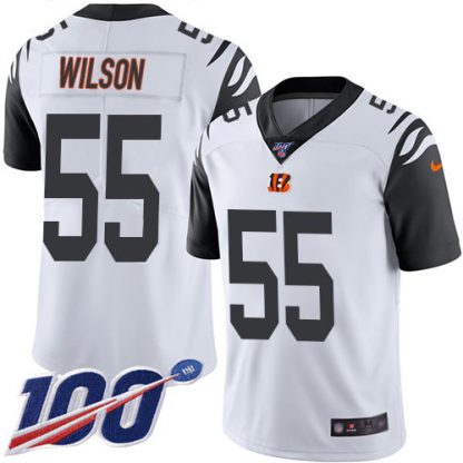 Nike Cincinnati Bengals #55 Logan Wilson White Youth Stitched NFL Limited Rush 100th Season Jersey