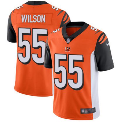Nike Cincinnati Bengals #55 Logan Wilson Orange Alternate Men's Stitched NFL Vapor Untouchable Limited Jersey