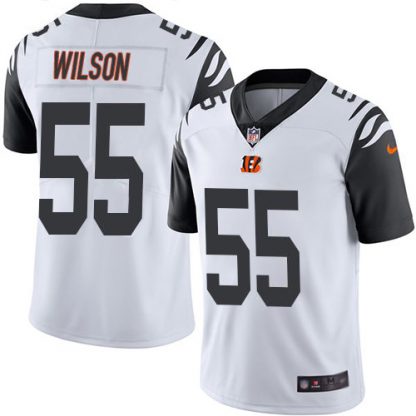 Nike Cincinnati Bengals #55 Logan Wilson White Men's Stitched NFL Limited Rush Jersey