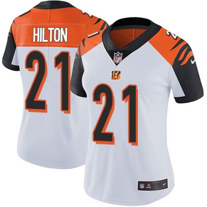 Nike Cincinnati Bengals #21 Mike Hilton White Women's Stitched NFL Vapor Untouchable Limited Jersey