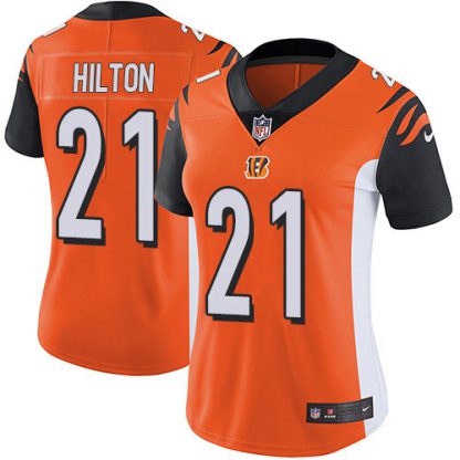Nike Cincinnati Bengals #21 Mike Hilton Orange Alternate Women's Stitched NFL Vapor Untouchable Limited Jersey