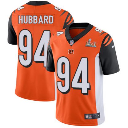 Nike Cincinnati Bengals #94 Sam Hubbard Orange Alternate Super Bowl LVI Patch Youth Stitched NFL Vapor Untouchable Limited Jersey