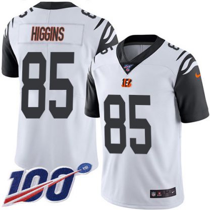 Nike Cincinnati Bengals #85 Tee Higgins White Youth Stitched NFL Limited Rush 100th Season Jersey