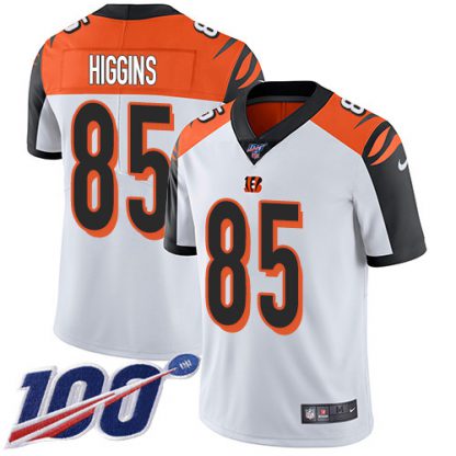 Nike Cincinnati Bengals #85 Tee Higgins White Men's Stitched NFL 100th Season Vapor Untouchable Limited Jersey