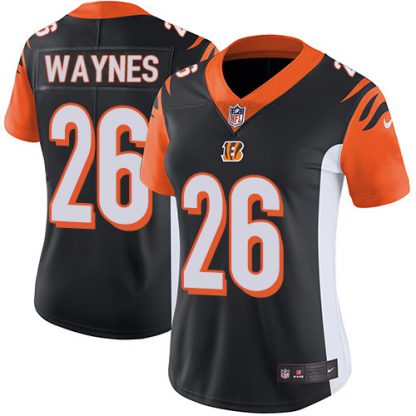 Nike Cincinnati Bengals #26 Trae Waynes Black Team Color Women's Stitched NFL Vapor Untouchable Limited Jersey