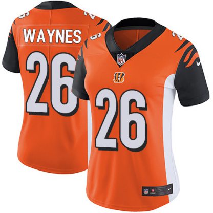 Nike Cincinnati Bengals #26 Trae Waynes Orange Alternate Women's Stitched NFL Vapor Untouchable Limited Jersey