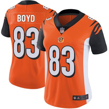 Nike Cincinnati Bengals #83 Tyler Boyd Orange Alternate Women's Stitched NFL Vapor Untouchable Limited Jersey