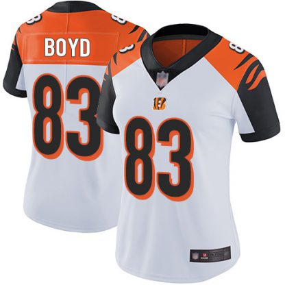Nike Cincinnati Bengals #83 Tyler Boyd White Women's Stitched NFL Vapor Untouchable Limited Jersey